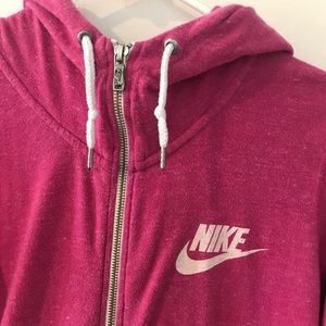 ON HOLD Pink nike zip up